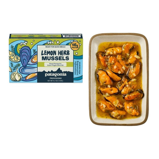 Patagonia Provisions Lemon Herb Mussels — 120 g tin