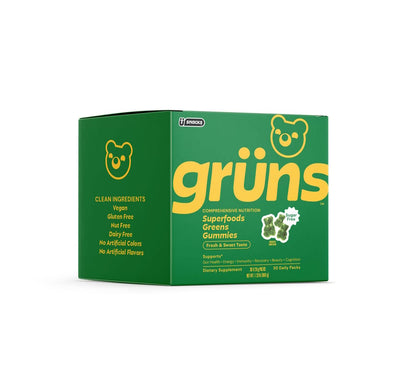 Grüns Adult Sugar-Free Superfood Greens Gummies, 30 Servings