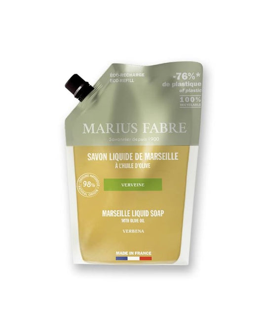 Marius Fabre – Verbena Marseille Liquid Soap – 1 L Eco-Refill