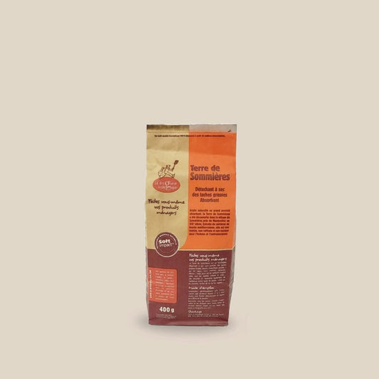 La Droguerie Écologique Terre de Sommières Stain-Removing Clay — 400 g Bag