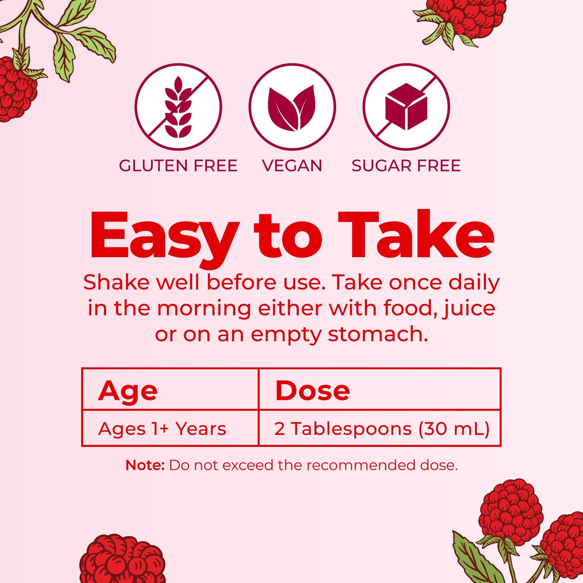 MaryRuth’s Liquid Morning Multivitamin — Raspberry, 32 fl oz — product information