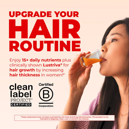 MaryRuth’s Liquid Morning Multivitamin + Hair Growth — Peach Mango, 30 fl oz — product information