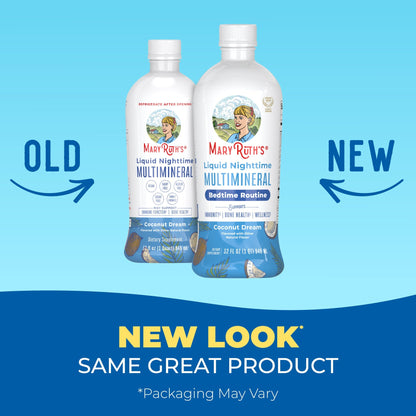 MaryRuth’s Liquid Nighttime Multimineral (Coconut) — Coconut, 32 fl oz — product information