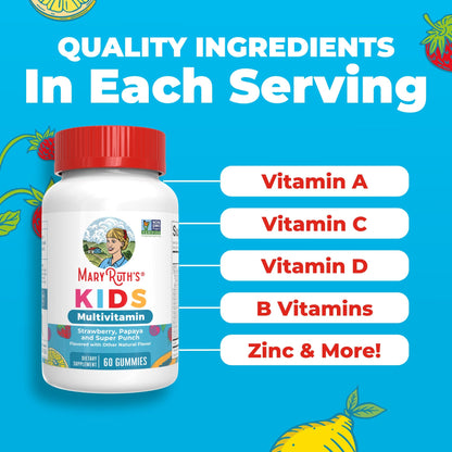MaryRuth’s Kids Multivitamin Gummies — 60 Gummies — ingredients
