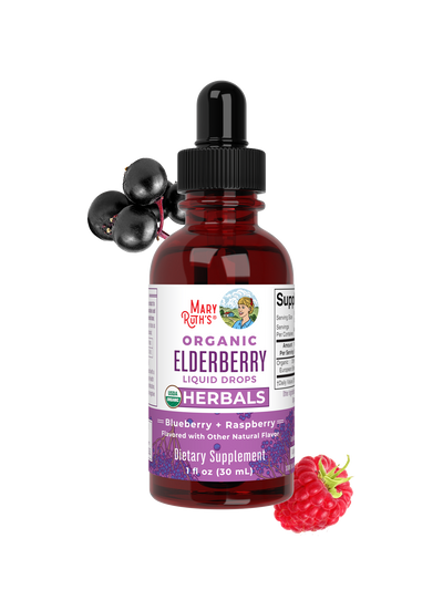 MaryRuth’s Organic Elderberry Liquid Drops — Raspberry Blueberry, 1 fl oz