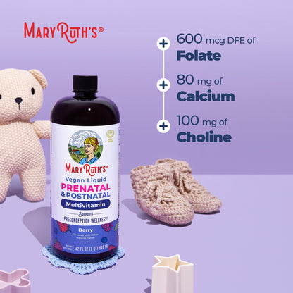 MaryRuth’s Prenatal & Postnatal Liquid Multivitamin — Berry, 32 fl oz — product information