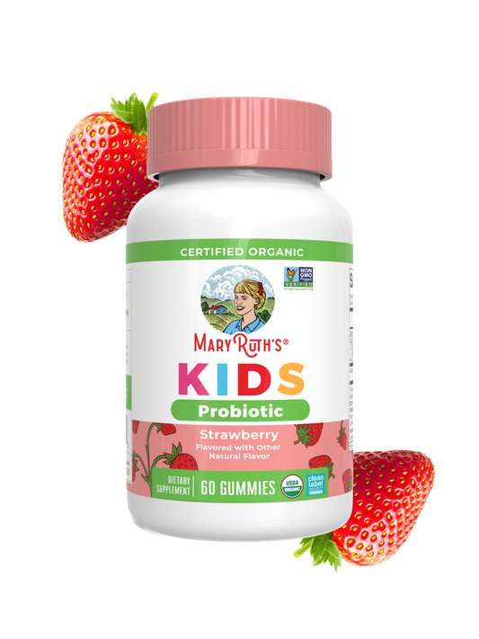 MaryRuth’s Organic Kids Probiotic Gummies — Strawberry, 60 Gummies — packaging