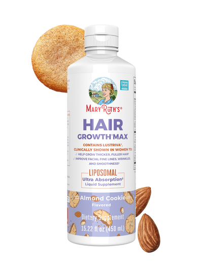 MaryRuth’s Hair Growth Max Liposomal — Almond Cookie, 15 fl oz