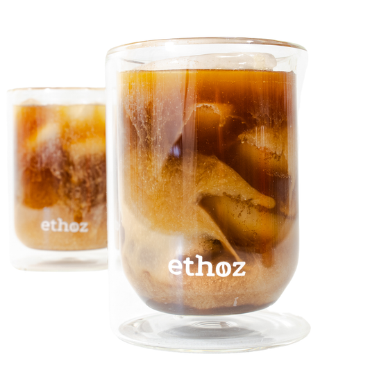 Ethoz Double Wall Glass Cups - 8oz Set of 2 - image 1
